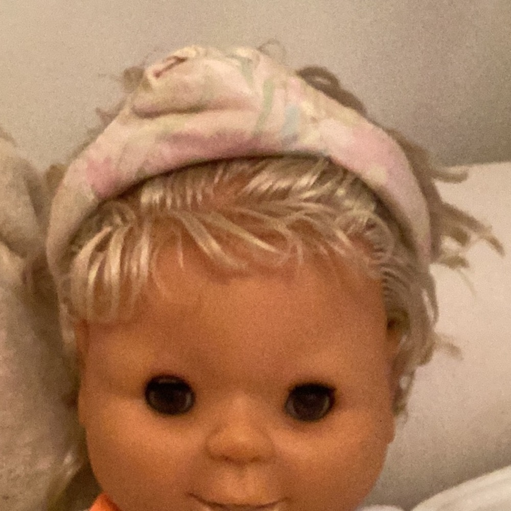 NWT - FENDI kids 100% silk headband newborn
